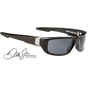Spy Dirty Mo Sunglasses - Spy Optic Steady Series Polarized Sports Eyewear - Color: Black/Grey, Size: One Size Fits All