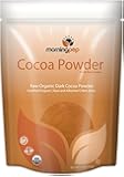 Morning Pep French Cocoa Powder 5 lb USDA Certified organic by NFC, Natural, Unsweetened Raw Dark Rich Non GMO(80 oz bulk) Nice Resalable Stand Up Pouch Bag, X-Large