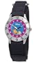 Disney Kids' D812S500 Nemo and Sea Turtle Time Teacher Black Velcro Strap Watch