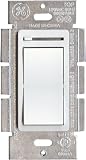 read full review GE 18023 Dimmer, Rocker On/Off with Slide, White