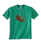 Custom embroidered Large Thanksgiving Give Thanks appliqued cornucopia design t-shirt