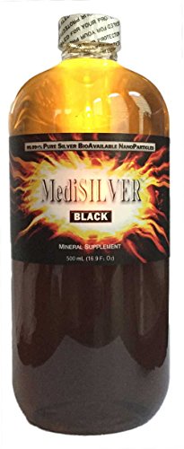 MediSILVER BLACK (20 ppm 99.99+% Pure Bioavailable Colloidal Silver) - 500 mL (16.9 Fl Oz) MediSILVER BLACK (20 ppm 99.99+% Pure Bioavailable Colloidal Silver) - 500 mL (16.9 Fl Oz)