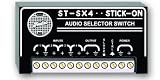 RDL ST-SX4 Unbalanced Audio Switcher 15 to 40 kHz Frequency, Remote Controlled, 23 dB Headroom