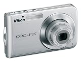 Nikon Coolpix S210 Digital Camera - Bright Silver (8.0MP, 3x Optical Zoom) 2.5 LCD