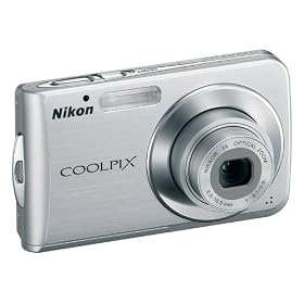 Nikon Coolpix S210 Digital Camera - Bright Silver (8.0MP, 3x Optical Zoom) 2.5" LCD