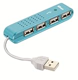 Trust Vecco 4 Port USB 2.0 Mini Hub 17014 (Blue)