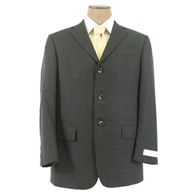 Geoffrey Beene Mens 3 Button Navy Blue Wool Sport Coat Blazer Jacket - Size 40R by Geoffrey Beene