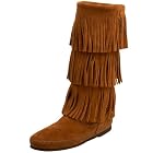 Minnetonka Calf Hi 3-Layer Fringe Boot