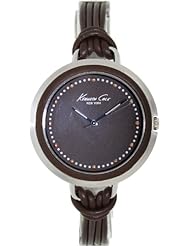 Kenneth Cole New York 3-Hand Brown Leather Womens watch #KC2652