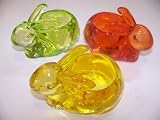 Osterdeko Teelichthalter Hasen-Design, Geschenkidee zu Ostern, Farbe Gelb