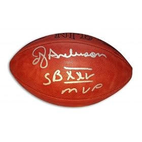 Buy Ottis ''OJ'' Anderson Autographed Hand Signed NFL Pro Football with SB XXV MVP Inscription
