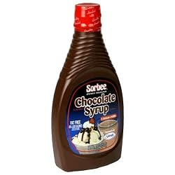 Sorbee Chocolate Syrup, Fat Free with Splenda, 18-Ounce Bottles (Pack of 6)