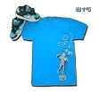 8&9 "Brain Dead" Printed Men's T-shirt By EIGHT & NINE DESIGNS Blue Reef / Metallic Silver 8&9 Tee Nike Sb Send Help Colorway