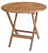 Anderson Teak TBF-031R Windsor 31 Inch Round Picnic Folding Table
