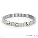 NOMINATION ITALY Made in Italy Wonderful Three-stone Bracelet With Genuine Crystals Crafted in Stainless steel. Total item weight 13.7g Length 7in