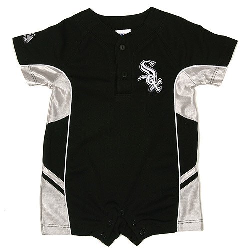 Chicago White Sox Infant BP Jersey Romper by Majestic Athletic
