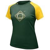 Nike Oakland Athletics Green Ladies Diamond Raglan T-shirt