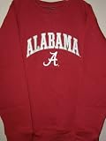 Alabama Crimson Tide NCAA Team Name & Logo Fleece Crew Sweatshirt