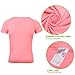 Beroy Women Casual Short Sleeve Dry Quik Top T-shirt for running,yoga
