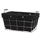 CreativeWare Simply Storage Large Storage Basket, Black