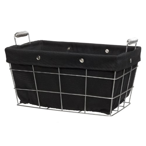 CreativeWare Simply Storage Large Storage Basket, Black