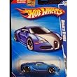 Hot Wheels 2010-160 Blue Bugatti Veyron Hot Auction 1:64 Scale