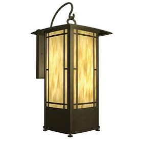 American Fluorescent EUW126MBSCT Eureka Outdoor Sconce, Transitional Mission Style with... by American Fluorescent