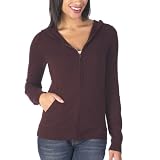 Mossimo® Black: Ultra Soft Long-Sleeve Hoodie Sweater - Garnet Rose