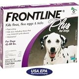 Frontline Plus, Dogs 45-88 lbs, 12 Tubes