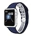 Apple Watch Band,Teslasz Soft Silicone Replacement Sports Wristbands Straps for Apple iWatch All Models (Dark blue 38 MM)