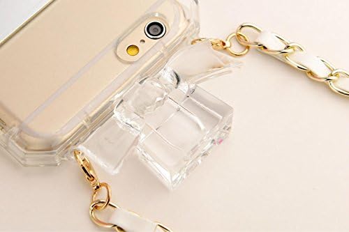 Phone Case for Iphone and Samsung Smart Phones. Perfume Bottle Shaped with Chain Handbag Telephone Case Lovely Bowknot Style Color White (Samsung Galaxy S3)