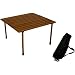 Table in a Bag W2817 Large Wood Portable Table With Carrying Bag, Brown