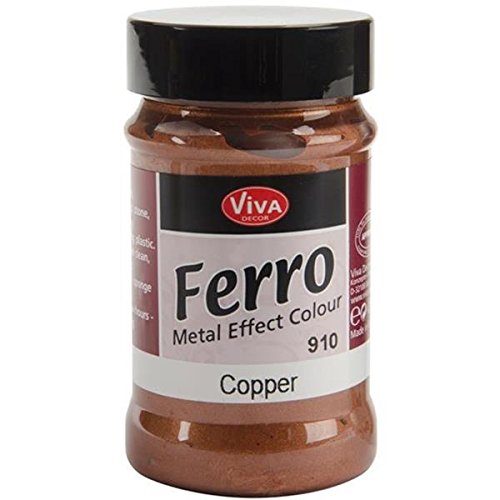 Viva Decor 3-Ounce Ferro Metal Effect Textured Paint, Copper