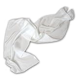 Thai Silks!, China Silk Scarf, 15 X 60, 8mm, White