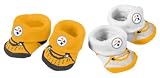 Pittsburgh Steelers 3-6 Month 2 pair Bootie Set