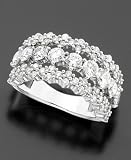 14k White Gold Three-Row Diamond Ring (2-3/4 ct. t.w.)
