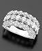 14k White Gold Three-Row Diamond Ring (2-3/4 ct. t.w.)