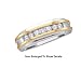 Nice Men's Genuine 2Tone Gold and 1/4Ctw. Diamond Band " Size 10 "