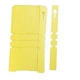 【ノーブランド品】温室　園芸　ガーデニング用　PVC製　ハンギング　タグ　ラベル　園芸用品（イエロー）　100個