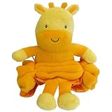 Beansprout Buddy Crib Throw Orange Giraffe
