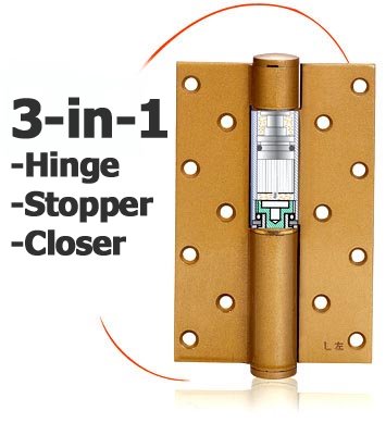 BOLTON New Invention Hydraulic Door Closer Hinge With Stopper