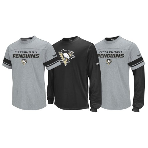Pittsburgh Penguins Option II 3 In 1 Long Sleeve T-Shirt Combo Pack Size L