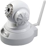 Esky C5900 H.264 IP Camera, Internet WiFi Wireless/Wired, Pan Tilt, 2-way audio, Build-in DVR, Motion triggered, IR cut, Mac/Windows/Linux - White