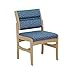 Wooden Mallet DW4-1 Valley Armless Guest Chair, Medium Oak/Wine