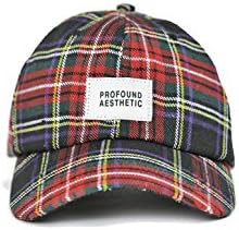Crimson Cap in Red Plaid (One Size, Red)