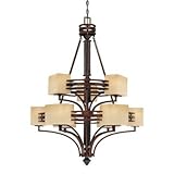 Savoy House 1-0301-9-244 Pennebrooke 9 Light Chandelier Copper Basin 9 - E Bulbs