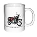 Motorcycle Print Coffee Mug with image of a TRIUMPH BONNEVILLE T100 PAUL SMITH MODEL