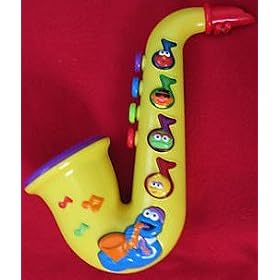 Sesame Street Elmo Cookie Monster Saxophone Musical Toy by 