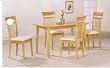 5 Peice Solid Wood Maple Finish Dining Set
