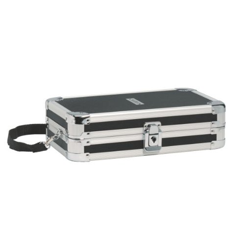 Leitz - Case for CD/DVD discs - 64 discs - metal, aluminium - black, chrome